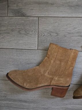 La Redoute Tan Suede Ankle Boots Size Eu 40